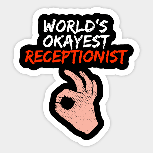 Funny Receptionist Job Profession Sticker by Dolde08